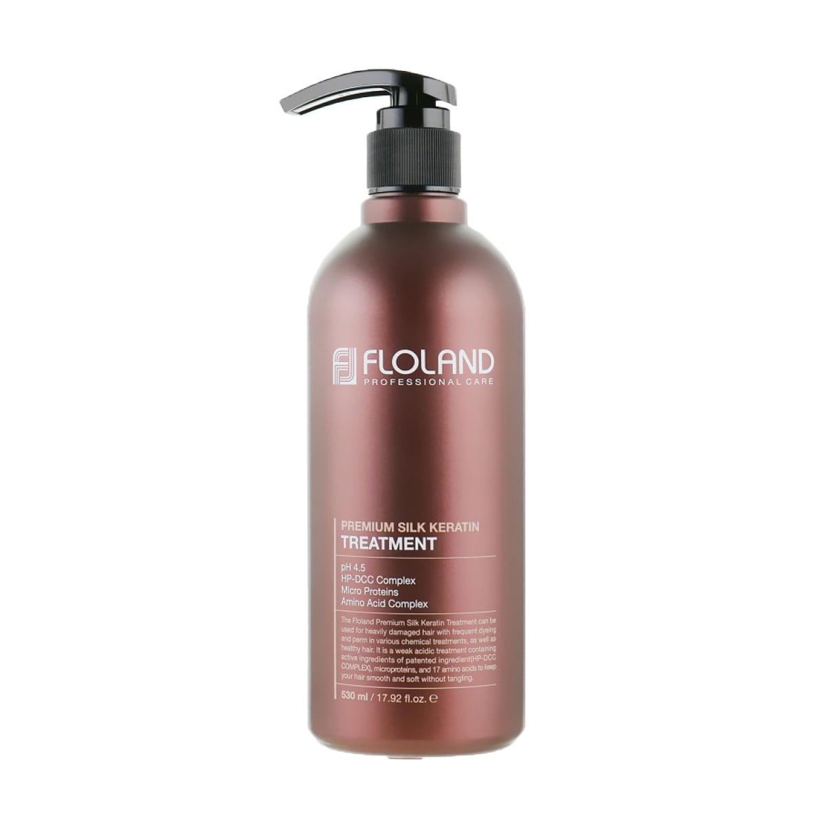 Відновлювальний кондиціонер для волосся Floland Premium Silk Keratin Treatment з кератином, 530 мл